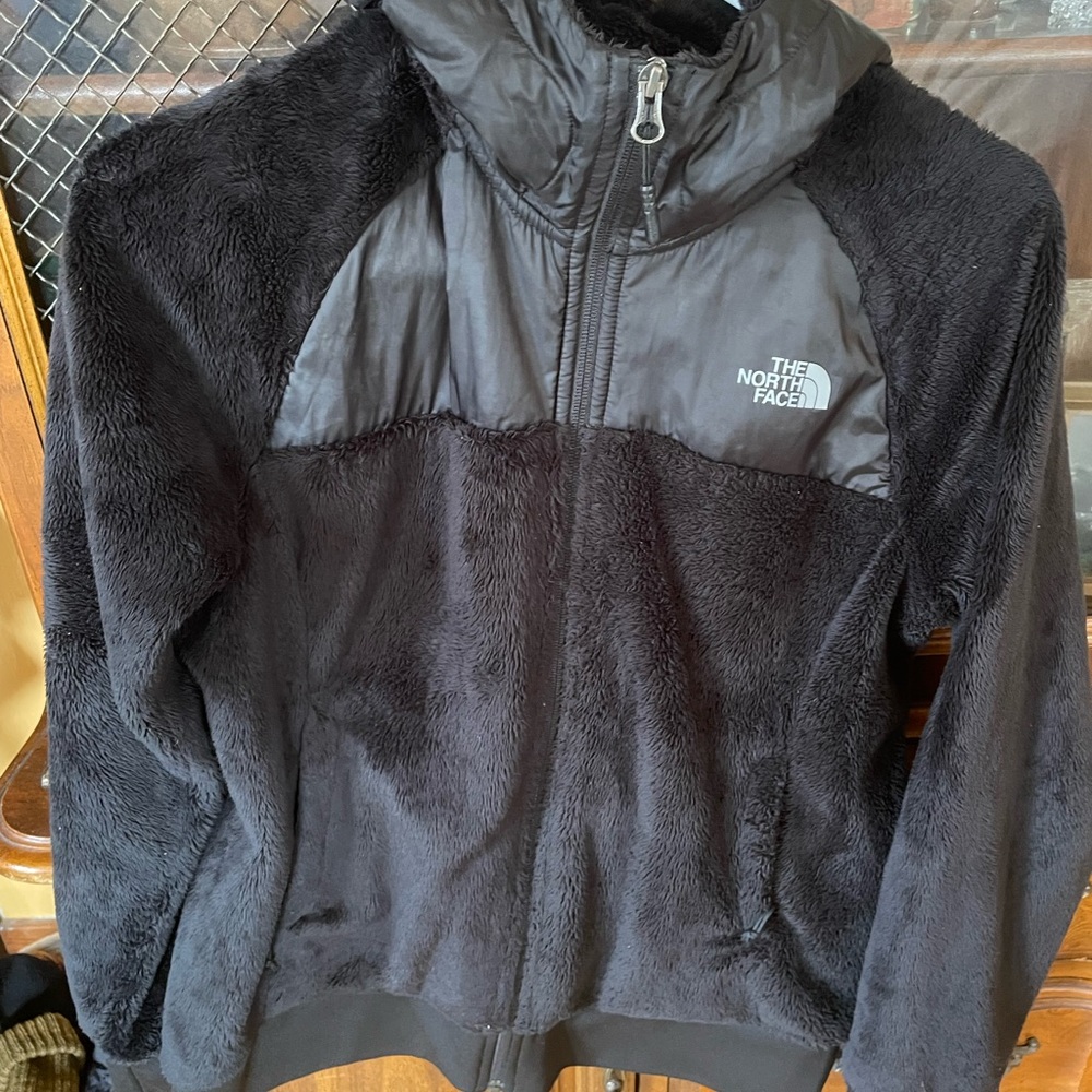 North Face black fleece jacket